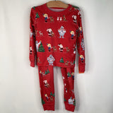 Size 6: Pottery Barn Red Rudolph Print 2pc PJs