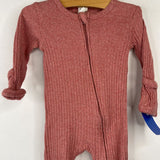 Size 3-6m: Kate Quinn Faded Red 1pc Footy PJs