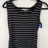 Size M: Kimi+Kai Black/White Striped Tank Dress
