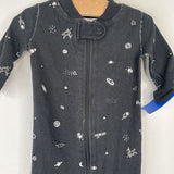 Size 0-3m (50): Hanna Andersson Black Outer Space 1pc PJs