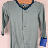 Size 3-6m: KicKee Pants Green 1pc PJs