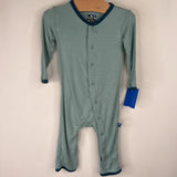 Size 3-6m: KicKee Pants Green 1pc PJs