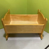 Wooden Baby Doll Rocking Crib