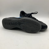 Size 6.5Y: Nike Tiempo Black/Blue Lace-Up Soccer Cleats