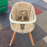 Lalo Wooden High Chair w/Infant Insert Accessories (retails $250)