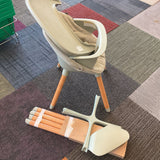 Lalo Wooden High Chair w/Infant Insert Accessories (retails $250)