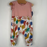 Size 3-6m: Tea Pink Floral Romper