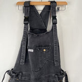 Size XL: The Mumsie Black Denim Carrier Overalls ($166 Retail)