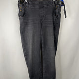 Size XL: The Mumsie Black Denim Carrier Overalls ($166 Retail)