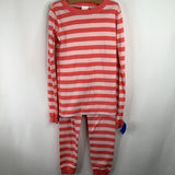 Size 10(140): Hanna Andersson Pink Striped 2pc PJs