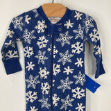 Size 3-6m (60) Hanna Andersson Blue/White Snowflakes Holiday 1Pc Pj