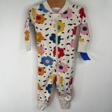 Size 3-6m (60): Hanna Andersson White Floral 1pc PJs