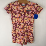 Size 3: Columbia Pink/Multicolor Butterfly Print Shorty Romper