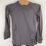 Size 3: Iksplor Grey Merino Wool 2pc Base Layers