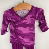 Size NB: Little Sleepies Purple Camo 2pc PJs