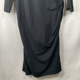 Size L: Isabel Three Quarter Sleeve Black Dress
