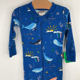 Size 12-18m (75): Hanna Andersson Blue Whale Print 1pc PJs