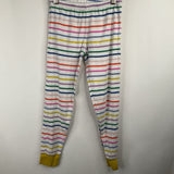 Size 9: Boden White/Colorful Striped 2pc PJs