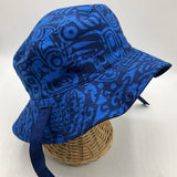 Size 1-3: REI Blue Patterned Sun Hat