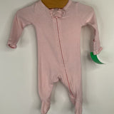 Size Premie: Carter's Pink/White Striped 1pc Footy PJs