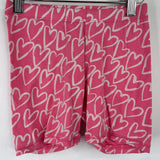 Size 8: Gap Pink/White Hearts 2pc Shorty PJs