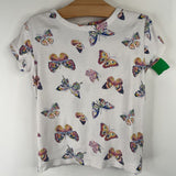 Size 8: Gap White Butterfly Print 2pc Shorty PJs