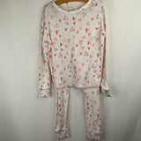 Size 12: Gap White/Red Hearts 2pc PJs