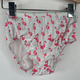 Size 6-12m: Janie & Jack White/Pink Flamingo Print 2pc Swimsuit