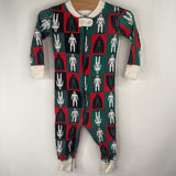 Size 18-24m (80): Hanna Andersson Green/Red Star Wars Checkered 1pc PJs