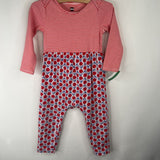 Size 18-24m: Tea Red Striped Floral Romper