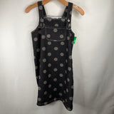Size 8: Throwing Tiny Fits Black/Grey Spotted Tank Dress