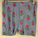 Size 4 (100): Hanna Andersson Purple/Red Radish Print 2pc Shorty PJs