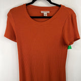 Size XS: Motherhood Orange Short Sleeve Dress