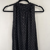 Size S: Hatch Black w/ White Pattern Sleeveless Dress
