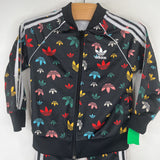 Size 18-24m: Adidas Black/Multi 2pc Track Set