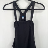 Size L: Old Navy Black Sweat Tank Romper