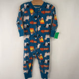 Size 12-18m (75): Hanna Andersson Blue Halloween Dogs 1pc PJs