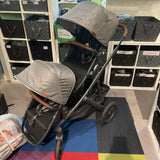 Uppababy Vista V2 Double Stroller Set W/Bassinet & Stand, 1 Rain Cover (retails $1700+)