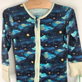 Size 3: Earthy Blue/Black Celestial 1pc PJs