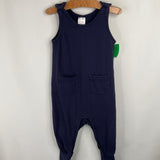 Size 3 (90): Hanna Andersson Blue Cozy Overalls