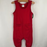 Size 3 (90): Hanna Andersson Red Cozy Overalls
