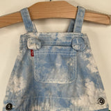 Size 2: Levi Blue/White Tie Dye Shortalls