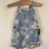 Size 2: Levi Blue/White Tie Dye Shortalls