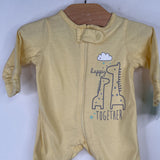 Size Premie: Gerber Yellow Giraffes 1pc Footy PJs