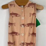 Size 0-3m: Kate Quinn Orange Fish Tank Romper