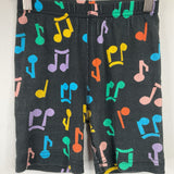Size 8 (130): Hanna Andersson Black/Colorful Stars 2pc Shorty PJs