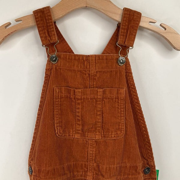 brown corduroy overalls dress Corduroy Overall Dress with Pocket Khaki / S