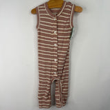 Size 6-12m: Kate Quinn Brown/Creme Striped Tank Romper