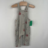 Size 3-6m: Zara Green Fig Print Terry Cloth Tank Romper