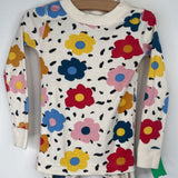 Size 4 (100): Hanna Andersson White/Colorful Floral 2pc PJs